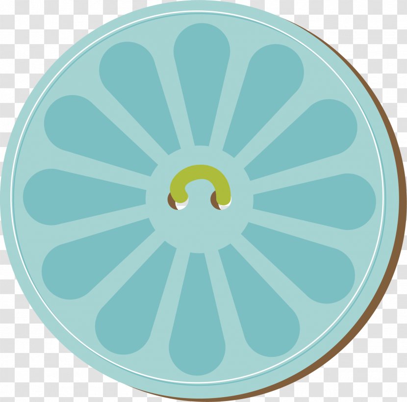 Wheel Circle - Hand Drawn Blue Card Transparent PNG