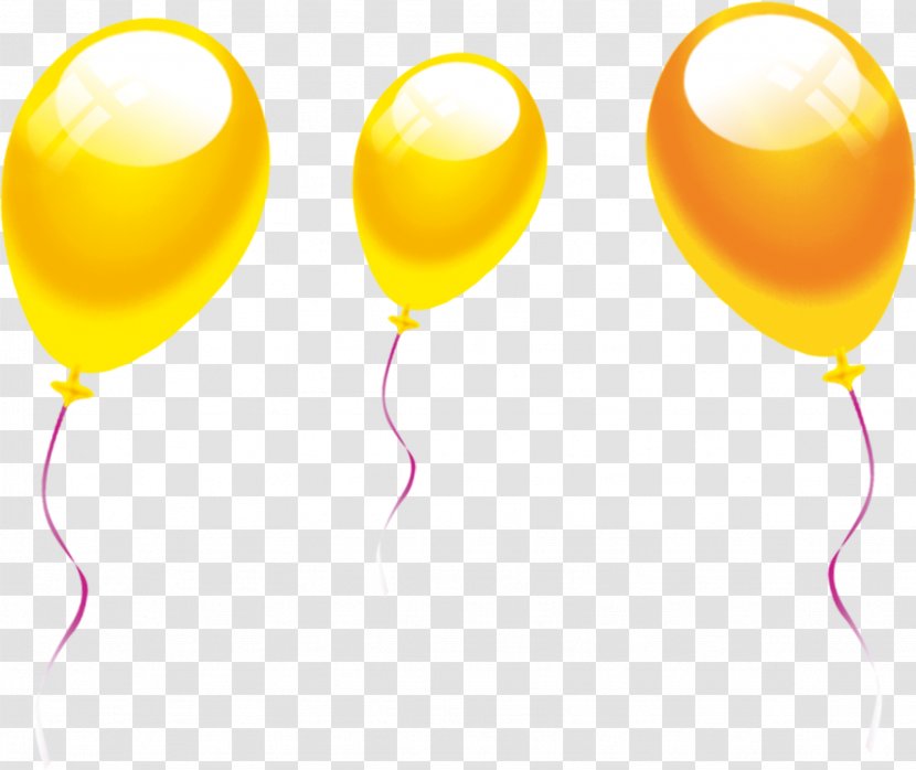 Balloon Clip Art - Party Supply - Yellow Transparent PNG