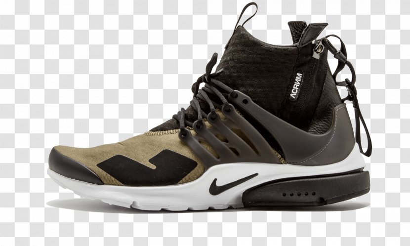 Nike Air Presto Mid Acronym Shoes 844672 Sneakers Transparent PNG