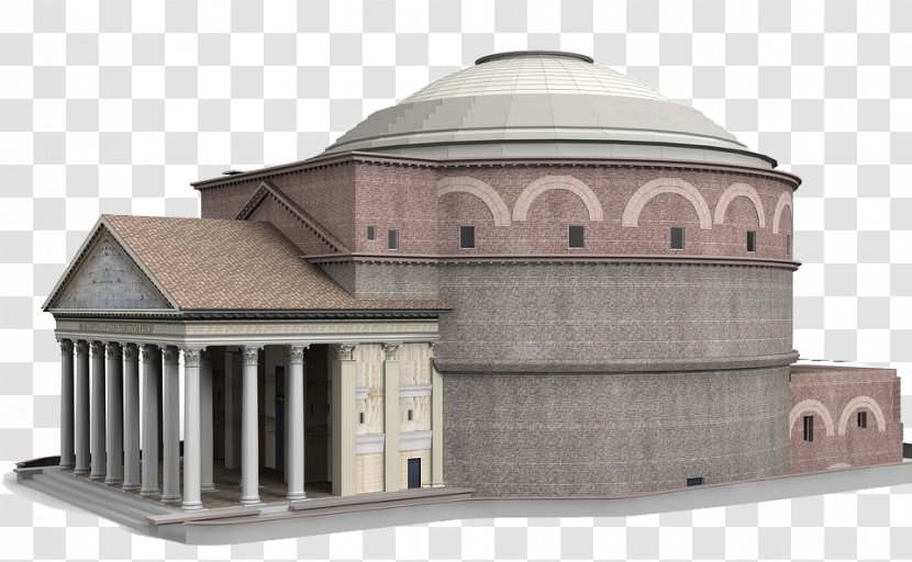 Pantheon Temple Of Hadrian Architecture Monument - Tourist Attraction - Material Transparent PNG
