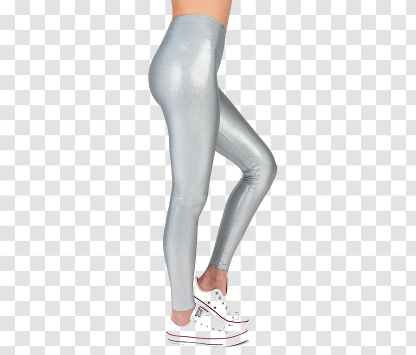 Compression Garment Clothing Leggings Tights Pants - Cartoon - Silver Glitter Transparent PNG