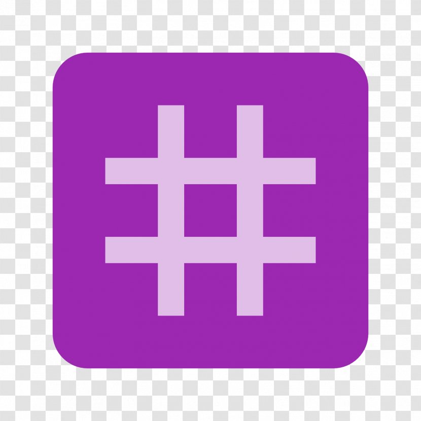 Hashtag Blog - Rectangle - Long Shadow Numbers Transparent PNG