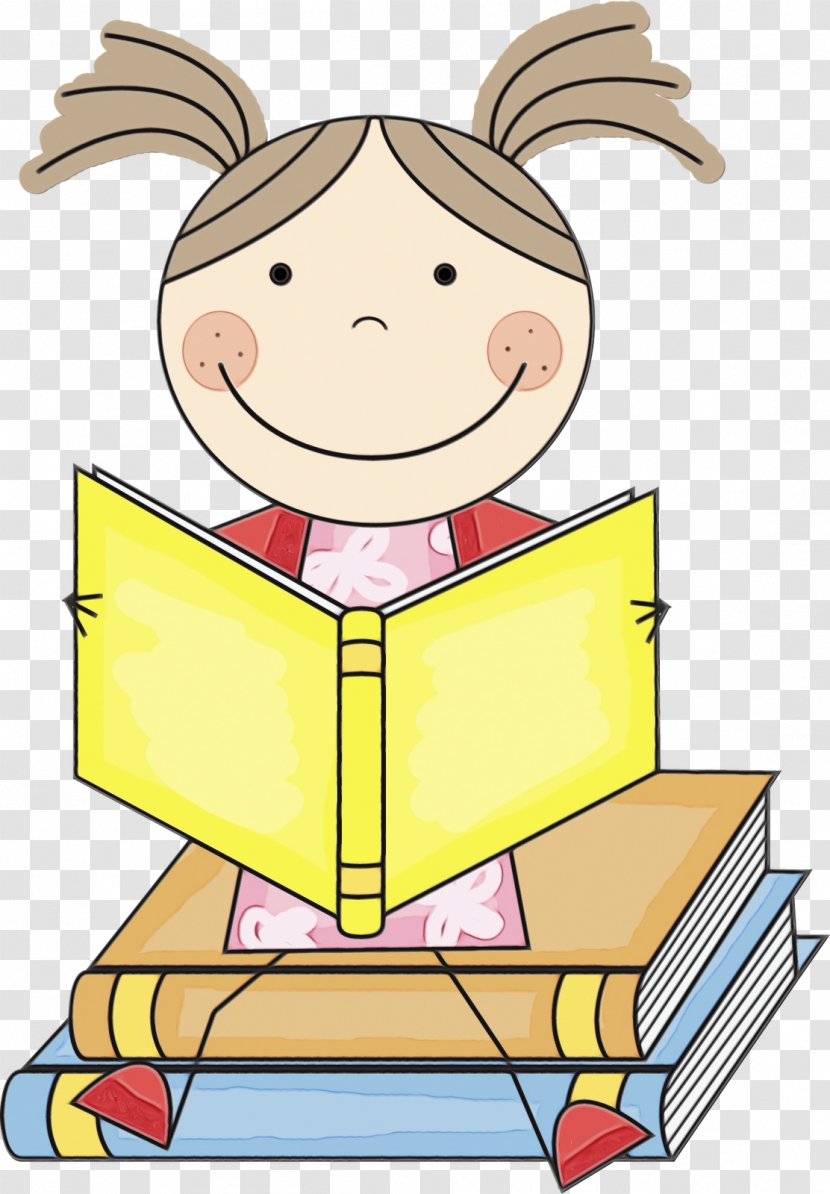 Child Reading Book - Finger - Happy Transparent PNG