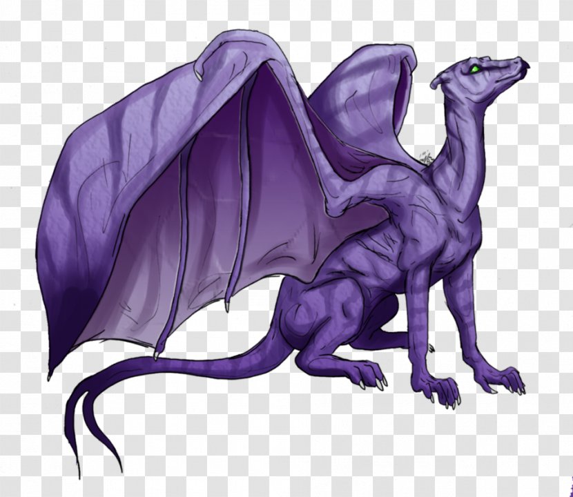 Organism Extinction Animated Cartoon - Dragon - Purple Transparent PNG