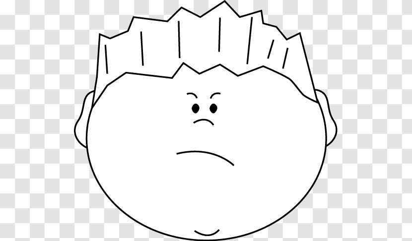 Black And White Boy Child Clip Art - Tree - Grumpy Face Cliparts Transparent PNG