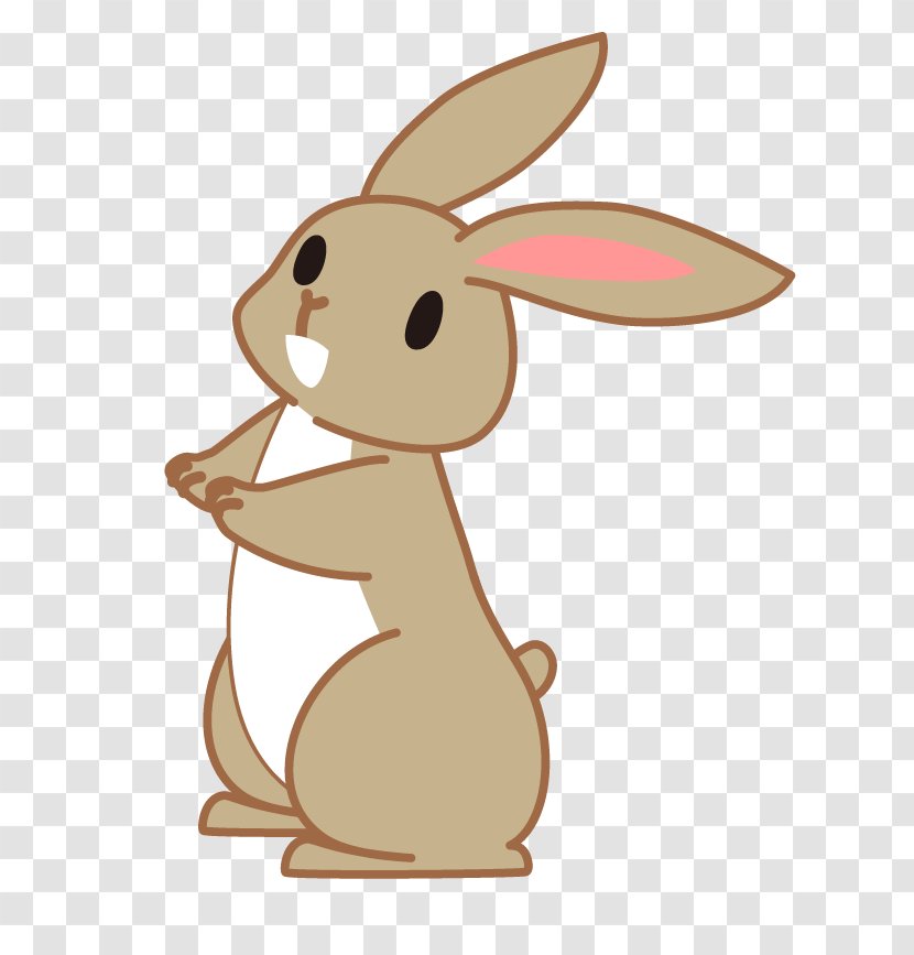 Domestic Rabbit Hare Easter Bunny Clip Art - Vertebrate Transparent PNG