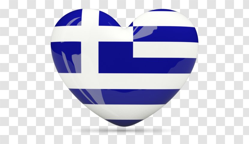 Flag Of Greece Greek War Independence Pelion Makrinitsa - Heart Transparent PNG