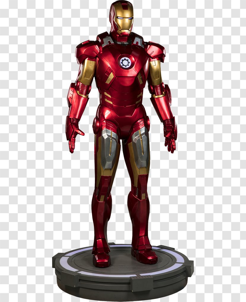 Iron Man's Armor Sideshow Collectibles Statue Marvel Cinematic Universe - Action Figure - Man Mark 50 Transparent PNG