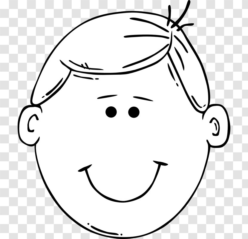 Smiley Face Sadness Clip Art - Silhouette - Cartoon Man Transparent PNG