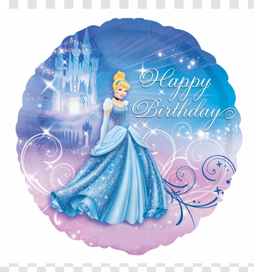Cinderella Party Birthday Mylar Balloon - Favor Transparent PNG
