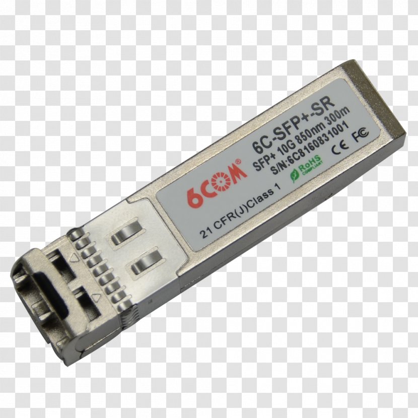Small Form-factor Pluggable Transceiver 10 Gigabit Ethernet Interface Converter Optical Fiber - Xfp Transparent PNG