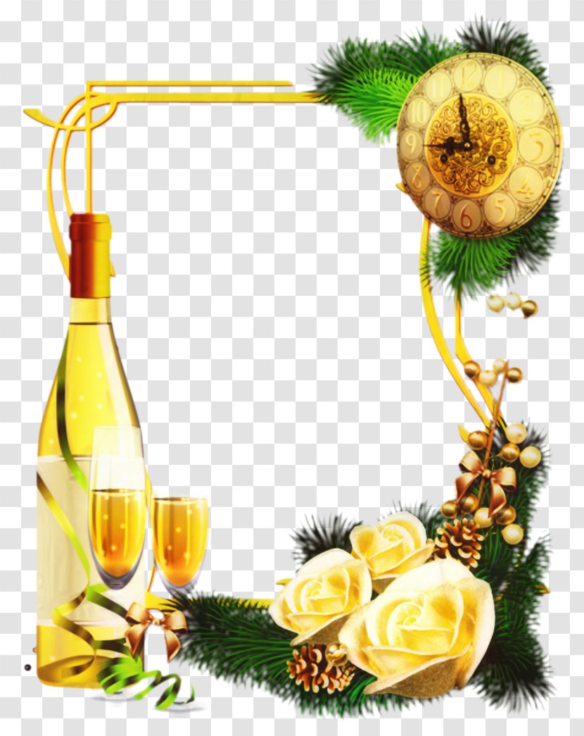 Christmas And New Year Background - Cut Flowers - Flower Plant Transparent PNG