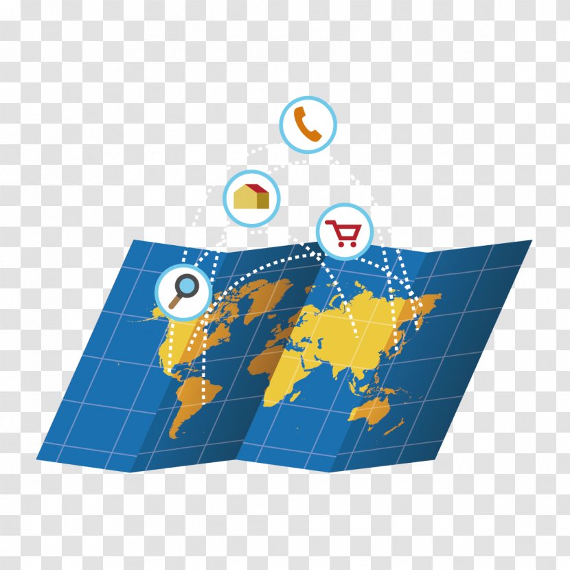 Export Import International Trade Business - Map And Icon Transparent PNG