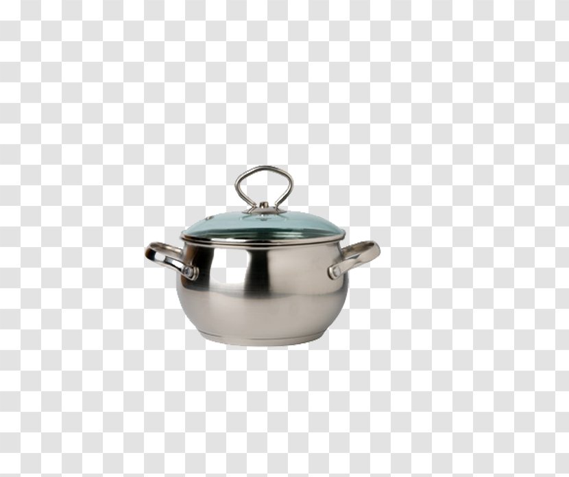 Kitchen Utensil Stainless Steel Olla - Cookware And Bakeware - With Cooking Pot Transparent PNG