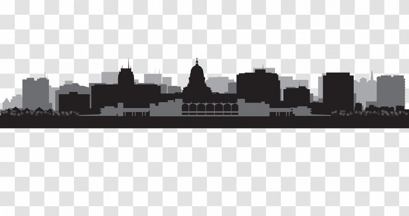 Madison Milwaukee Skyline - City - Silhouette Transparent PNG
