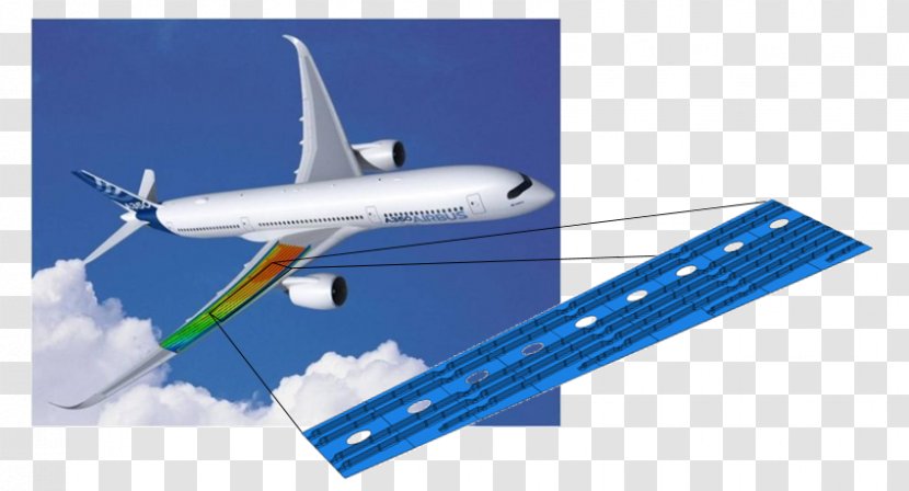 Airbus A350-900 A330 Airplane - Wing Transparent PNG
