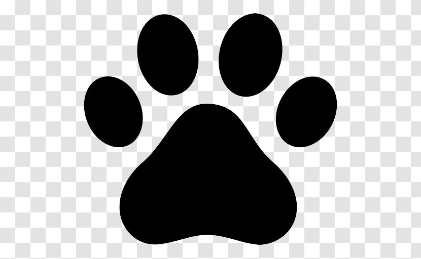 Dog Paw Cat Pet Clip Art - Black Transparent PNG