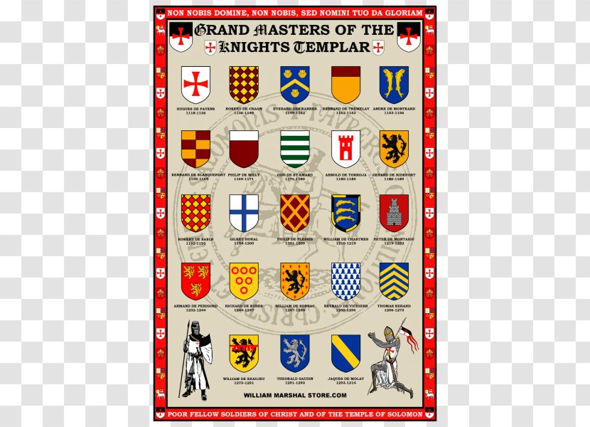 Crusades Knights Templar Military Order Grand Master - Knight Transparent PNG