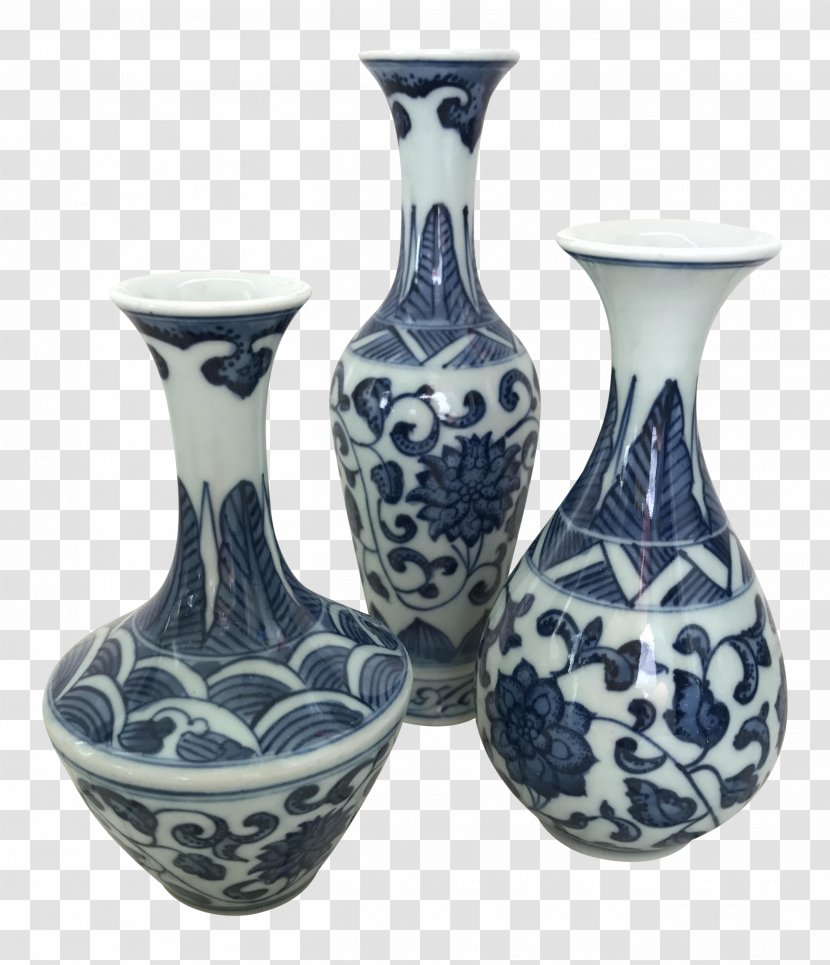 Vase Ceramic Blue And White Pottery Glass - The Porcelain Transparent PNG