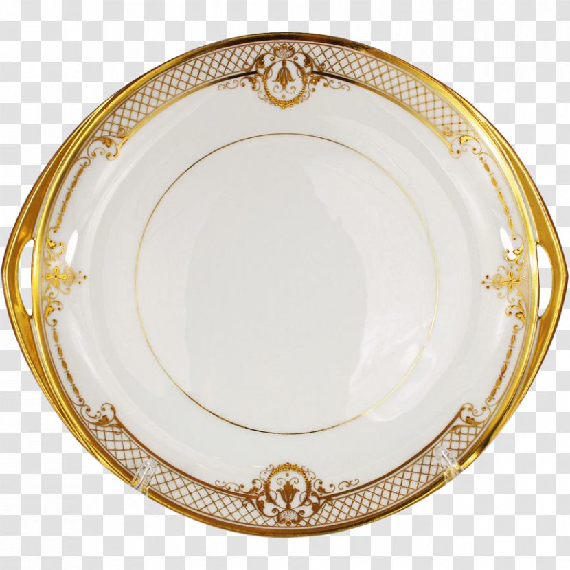 Tableware Plate Platter Porcelain Gold - Pottery - Plates Transparent PNG
