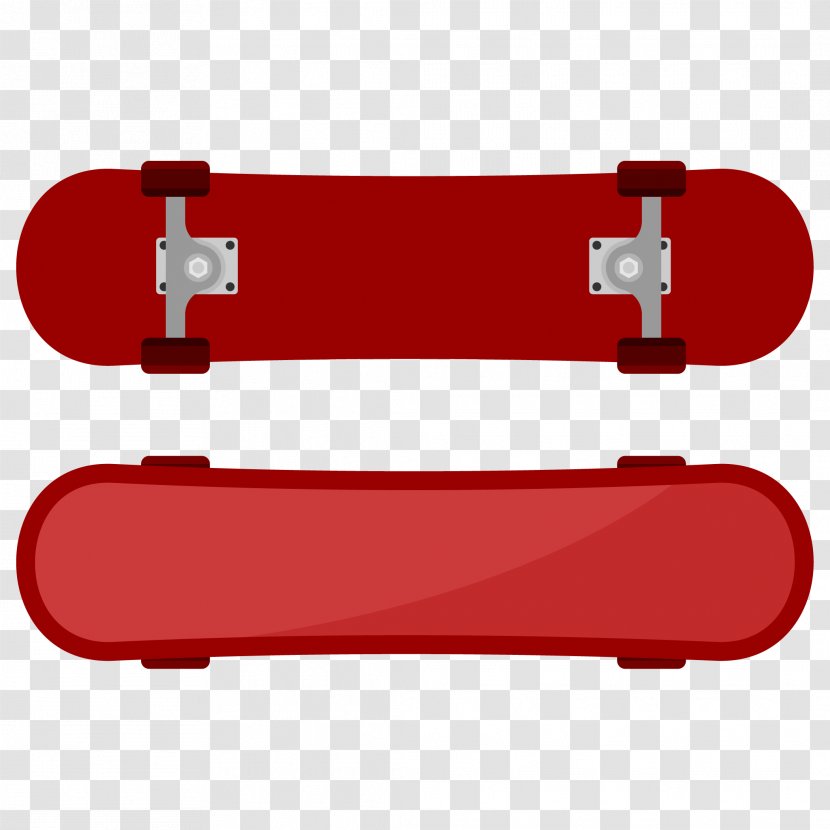 Skateboarding Drawing - Vector Red Scooter Transparent PNG