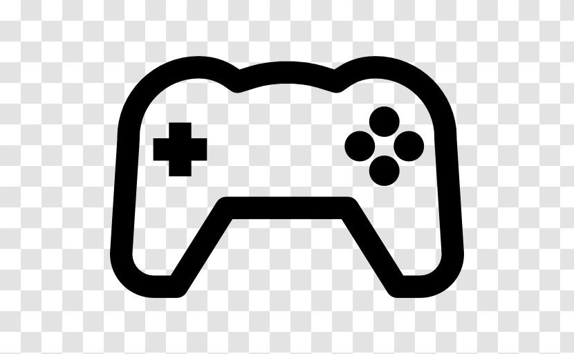 Game Controllers Handheld Devices - Black And White - Gamepad Transparent PNG