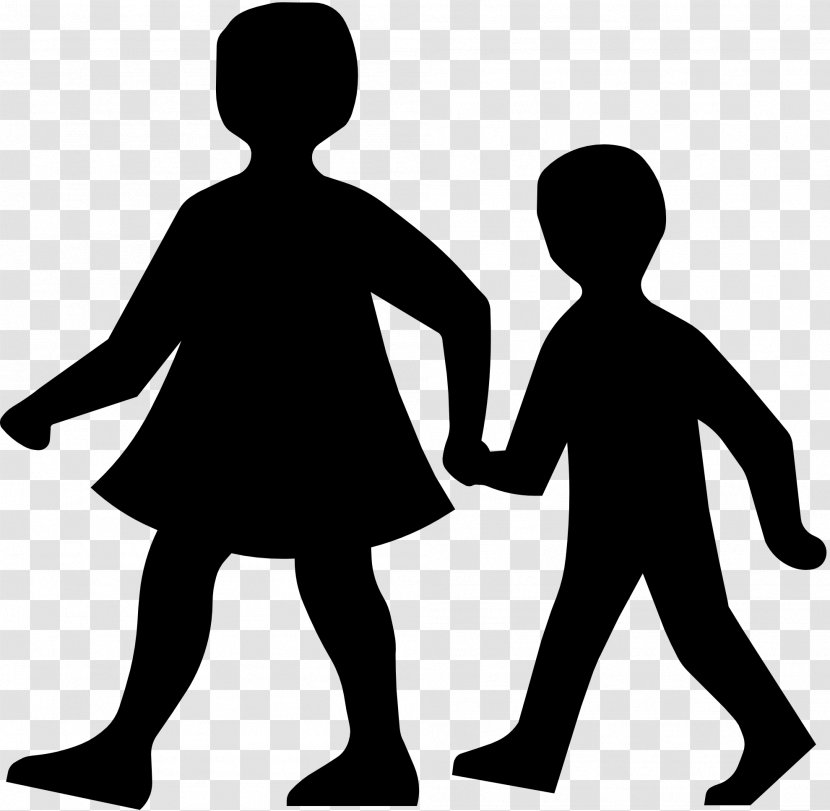Child Black And White Clip Art - Free Content - Toddle Walking Cliparts Transparent PNG