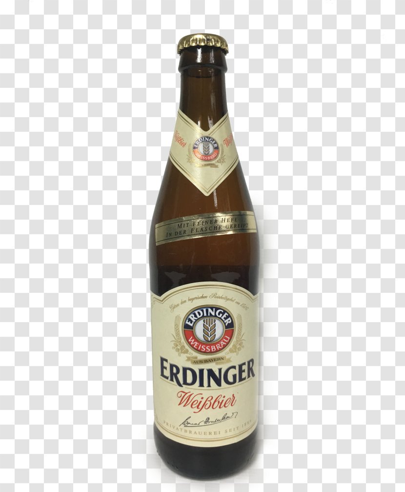 Wheat Beer Erdinger Bottle Distilled Beverage - Alcoholic Transparent PNG