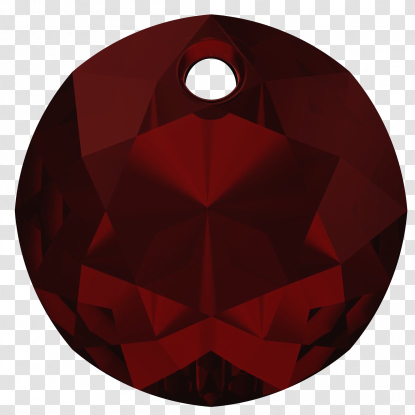 Red Christmas Ornament - Ruby Symmetry Transparent PNG