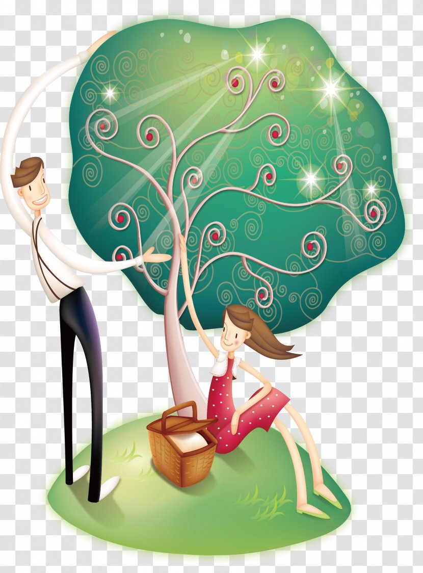 Falling In Love Illustration - Art - Couple Transparent PNG