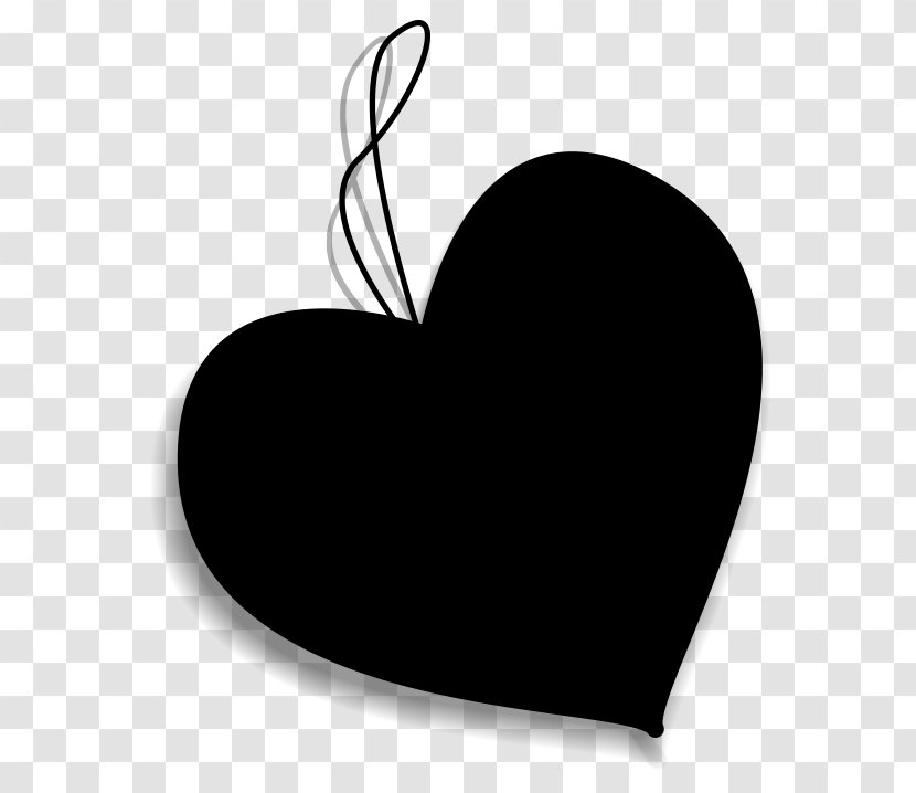 Heart Logo - Blackandwhite Transparent PNG
