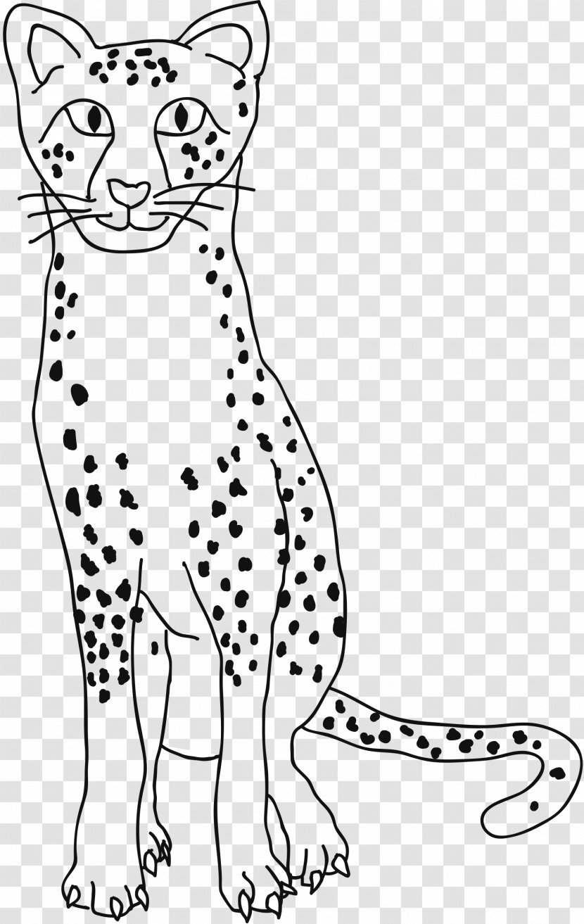 Cheetah Leopard Whiskers Cat Lion - Line Art - Magic Transparent PNG