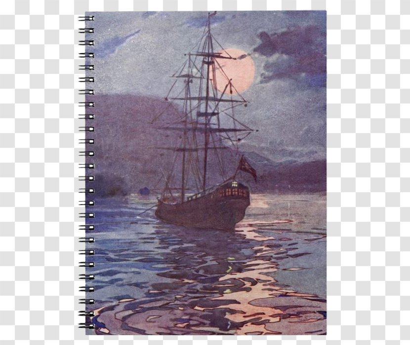 Brigantine Artist Ship Of The Line Clipper - Jessie Willcox Smith - Nostalgic Old Scratches Borders Transparent PNG