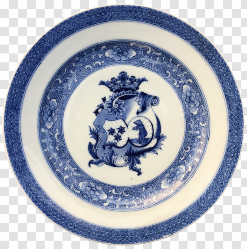 Chinese Export Porcelain Blue And White Pottery Ceramics Kraak Ware - Qian Transparent PNG