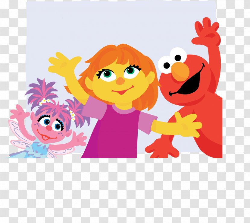 Elmo Abby Cadabby Grover Big Bird Julia - Heart - Sesame Transparent PNG