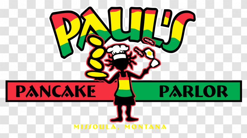 Paul's Pancake Parlor Logo Illustration Clip Art - Text Transparent PNG