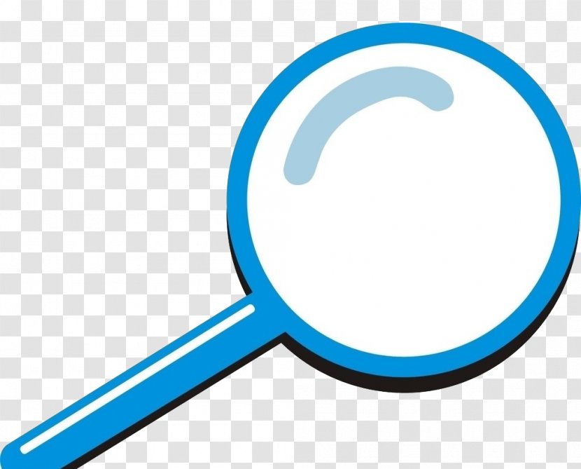 Magnifying Glass Icon - Logo - Blue Transparent PNG