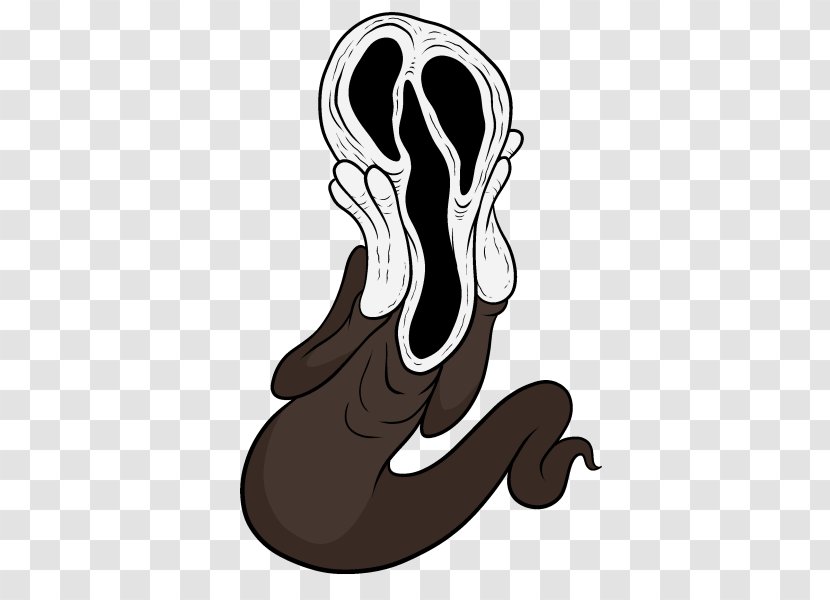 Ghostface Cartoon Scream - Joint - Screaming Transparent PNG