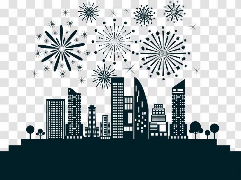 Beijing City - Brand - Urban Background Vector Fireworks Simplified Transparent PNG