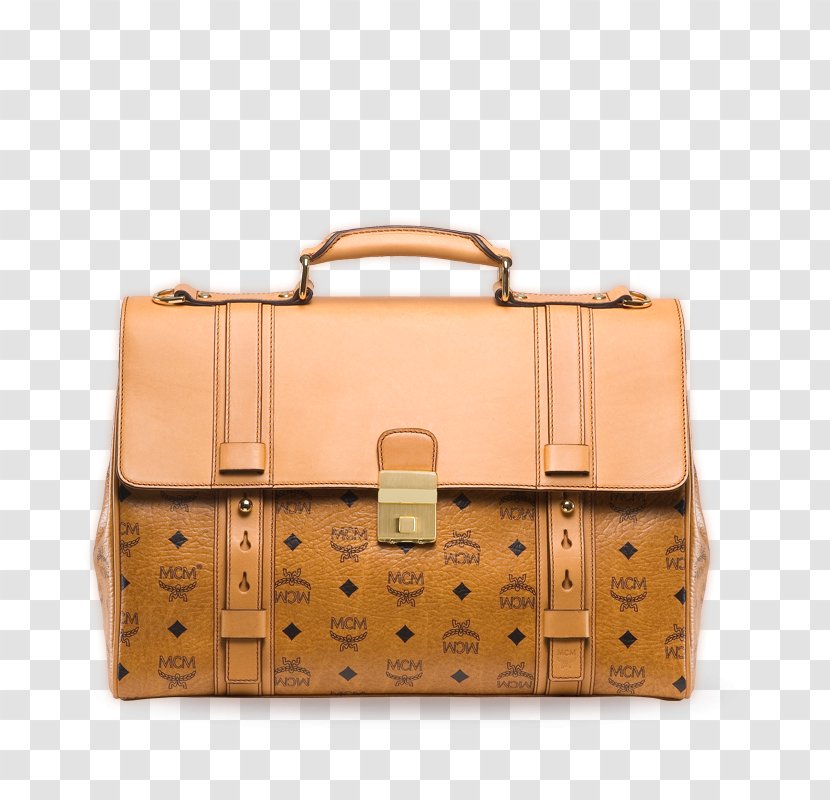 Briefcase Leather Handbag Fashion MCM Worldwide - Hand Luggage - Mcmworldwide Transparent PNG