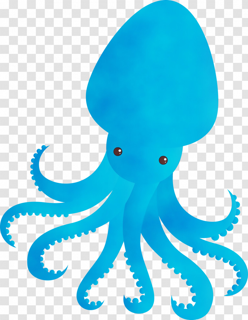 Octopus Giant Pacific Octopus Octopus Aqua Blue Transparent PNG