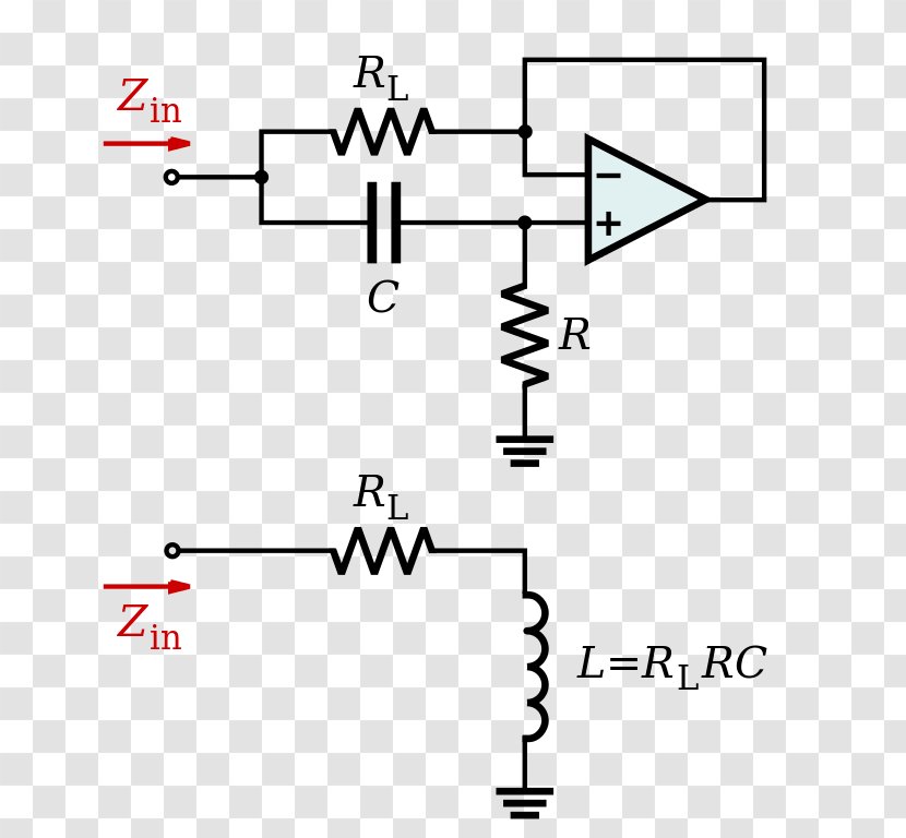 Operational Amplifier Applications Differential Gyrator - Electronic Component Transparent PNG