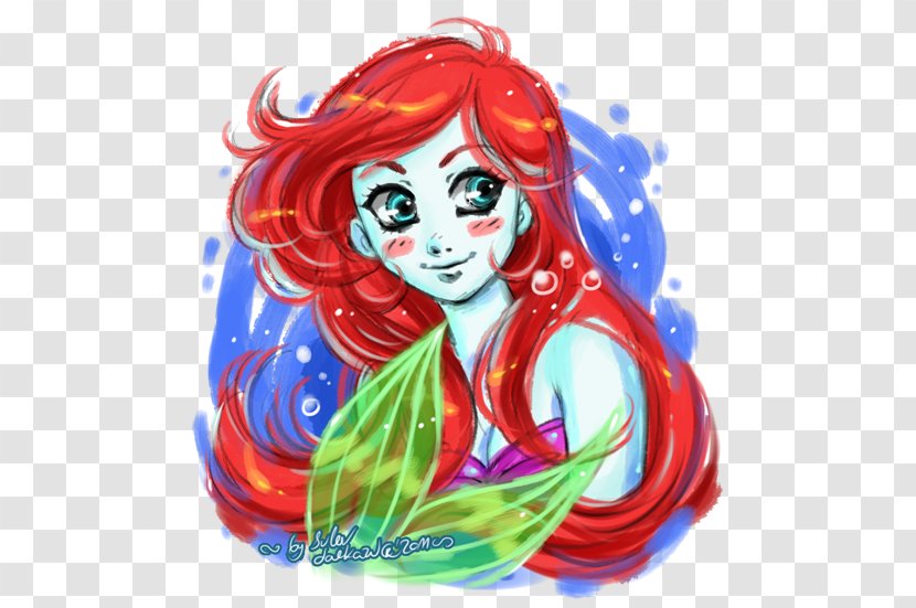 Ariel Art Disney Princess Mermaid - Flower - Rapunzel Transparent PNG