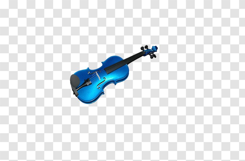 Violin Blue Bow Musical Instrument - Silhouette - Sea Transparent PNG