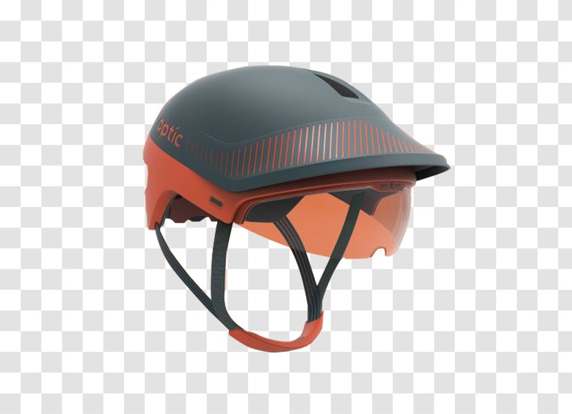 Bicycle Helmet Motorcycle Ski Equestrian - Bicycles Equipment And Supplies - Black Orange Transparent PNG
