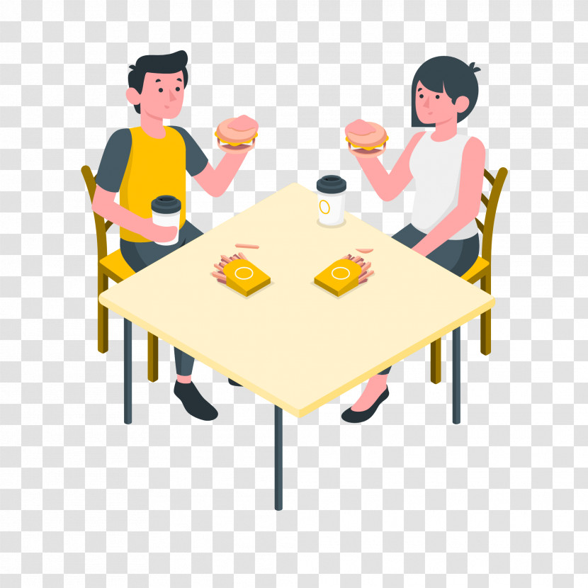 Entertainment Table Chair Drawing Cartoon Transparent PNG