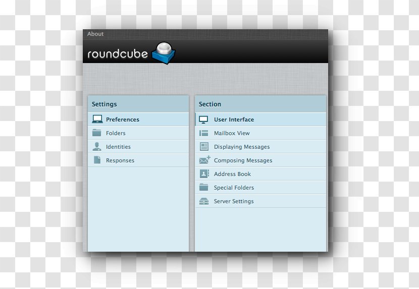 Roundcube Webmail Email Password User - Screenshot Transparent PNG