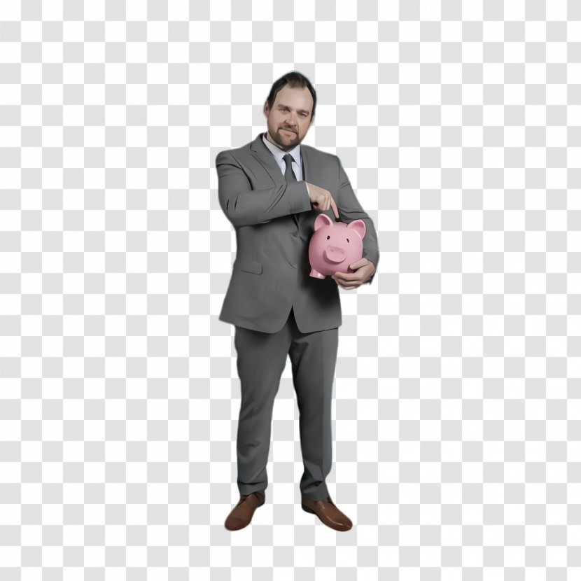 Suit Clothing Standing Formal Wear Pink - Outerwear Bag Transparent PNG