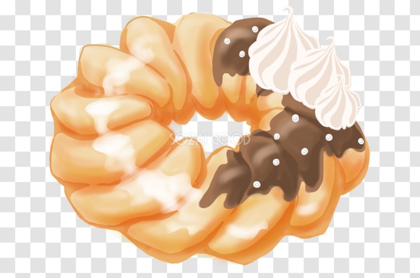 Donuts Cruller Food Sweet Roll Bread - Snack - 350dpi Transparent PNG