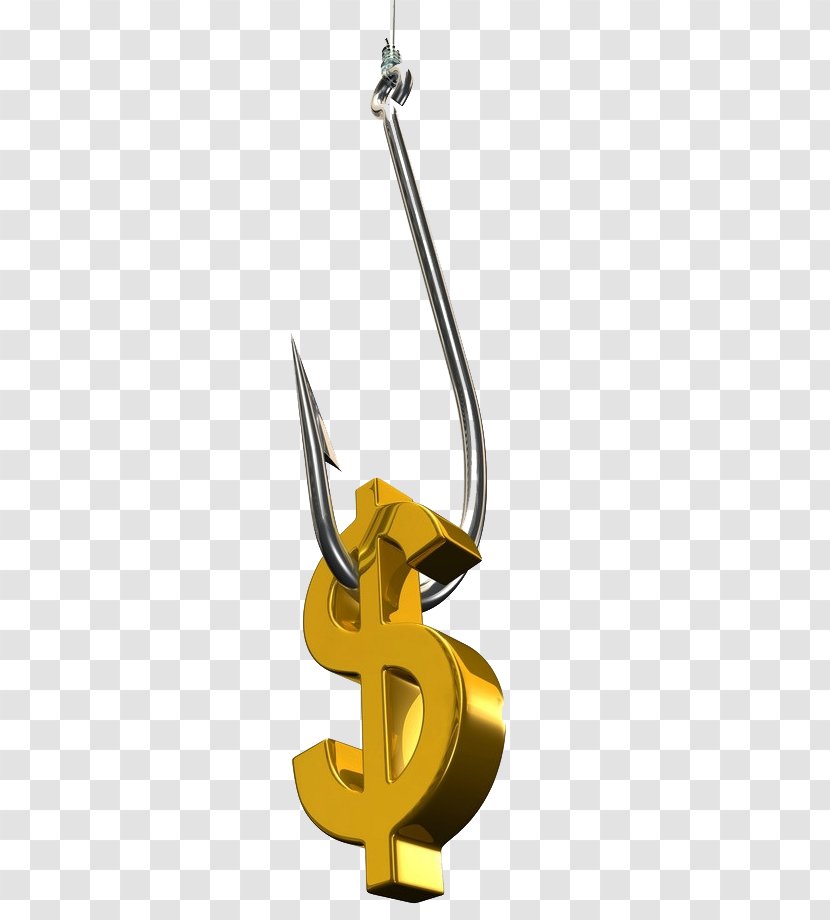 Finance Dollar Sign United States Money Fish Hook - Debt - Creative Transparent PNG